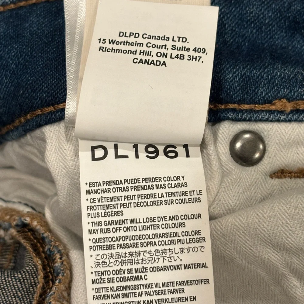 DL1961 Men's Deep Indigo Straight Jeans Size 36/34